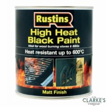 Rustins High Heat Black Paint 250 ml