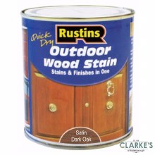 Rustins Outdoor Woodstain Satin Dark Oak 2.5 Litre