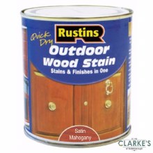 Rustins Outdoor Woodstain Satin Mahogany 500 ml