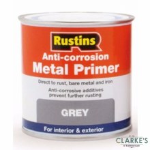 Rustins Anti-Corrosion Metal Primer Grey 500 ml