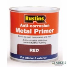 Rustins Anti-Corrosion Metal Primer Red 500 ml