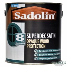 Sadolin Superdec Satin White Paint 1 Litre