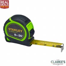 Stanley Hi-Vis Tylon Tape 8m