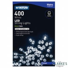400 LED Cool White String Lights