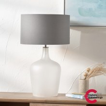 Tamsin Frosted White Glass Table Lamp