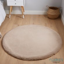 Teddy Mink Circle Rug 120 x 120cm