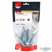 Timco Throughbolts M12 x 100mm