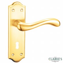 Vision Komos Lever Lock Handles Brass