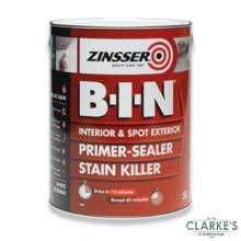 Zinser B-I-N Ultimate Primer - Sealer, Stain Killer 1 Litre