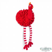 Red Noodly Partridge Dog Toy