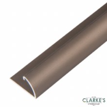 Aluminium Round End Profile Bronze