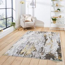 Apollo GR580 Grey/Gold Rug 120 x 170cm