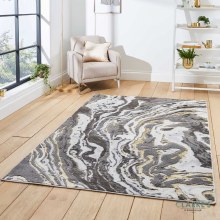 Apollo GR584 Grey/Gold Rug 120 x 170cm