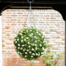 Topiary White Rose Ball 30 cm