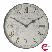 Baker and Brown Atlas Wall Clock 50cm Baker and Brown Atlas Wall Clock 50cm