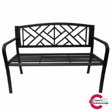 Picture of Black Metal Garden Bench