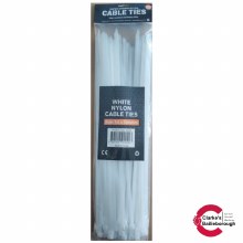 BuildWorx Cable Ties White 7.6 x 500mm