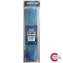 BuildWorx Cable Ties Black 7.6 x 500mm
