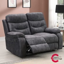 Cerrie 2 Seater Recliner Sofa Dark Grey