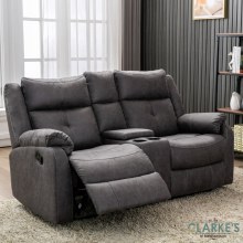 Casey 2 Seater Recliner Sofa with Console Anchor