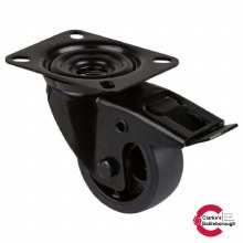 Transport Castor Wheel 80mm With Brake 100kg Black