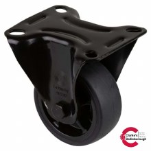 Transport Castor Wheel 80mm Fixed 100kg Black