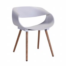 Celine Ribbon Curl White Chair