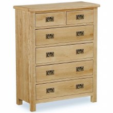Salisbury Lite Oak 2 Over 4 Drawer Chest Salisbury Lite Oak 2 Over 4 Drawer Chest