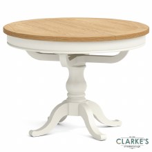 Chichester Ivory Round Extending Dining Table