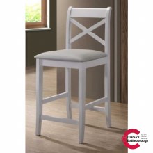 Clermont Grey Bar Stool PU Seat