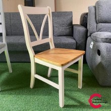 Marseille Cream Oak Dining Chair Oak Seat