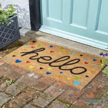 Hello - Coir Door Mat