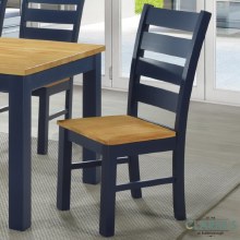 Columbia Dining Chair Navy with Oak Seat