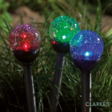 Crackle Colour Changing Garden Solar Light Crackle Colour Changing Garden Solar Light