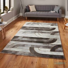 Craft 23430 Grey / Gold Rug  120 x 170cm