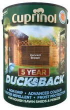Cuprinol 5 Year Ducksback Harvest Brown 5Ltr