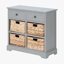 Devonshire Grey 2 Drawer 4 Basket Sideboard