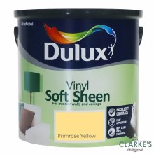 Dulux Vinyl Soft Sheen Paint Primrose Yellow 2.5 Litre