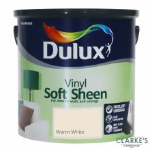 Dulux Vinyl Soft Sheen Paint Warm White 2.5 Litre