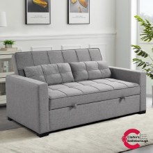 Easy 3 Seater Sofa Bed Grey