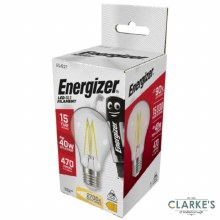 Energizer Filament LED 4W (40W) E27 GLS Warm White Light Bulb