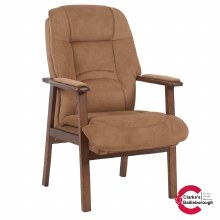 Enid Fireside Chair Brown