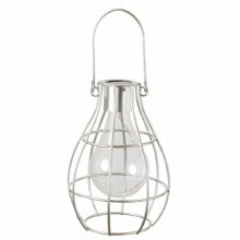 Solar Firefly Lantern Silver