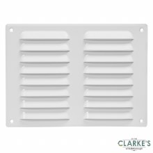 Metal Vent Grille 260x190mm White