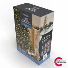 1000 Led Compact Lights Warm White Green Cable