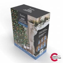 2000 Led Cluster Lights Multi-Colour Green Cable