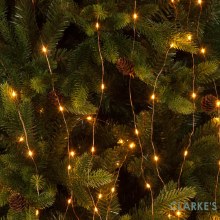 Micro LED Christmas Tree Branch Lights - Amber 2 m