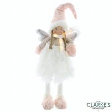 Christmas Angel In Lit Battery Operated 37cm