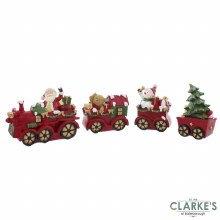 Santa Train Christmas Ornament