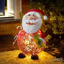 Filigree Folk Light Santa Christmas Decoration